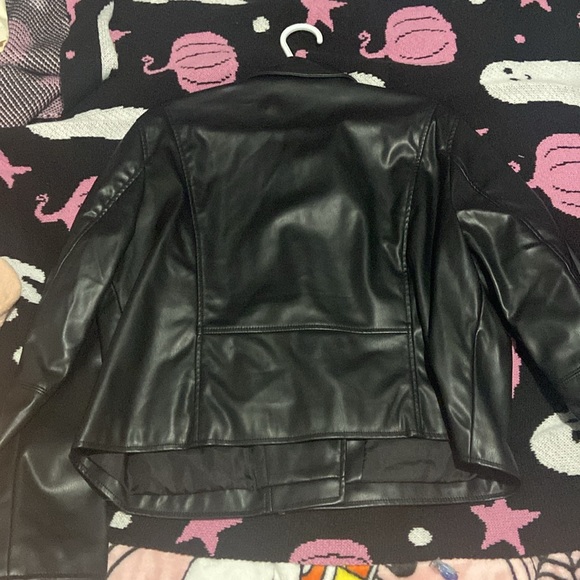 Women’s black pleather jacket size XL - Picture 2 of 2
